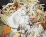 縮みほうれん草と鮭の甘酒クリームシチュー作り方6写真