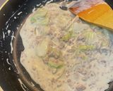 白菜とひき肉のクリームグラタン。作り方7写真