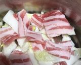 白菜と豚バラの重ね蒸し作り方3写真