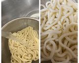 麺つゆで甘めな☆もちもち焼きうどん弁当作り方2写真