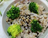 ブロッコリーの芽ひじき入り炊き込みご飯作り方5写真