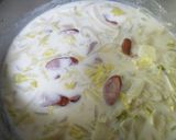 ほっこり美味しい白菜の牛乳スープ作り方4写真