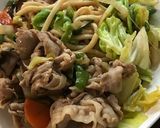 男のしょうゆ焼うどん！！！作り方1写真