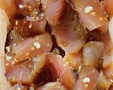無限❣びんちょうマグロ竜田揚げ♡作り方1写真
