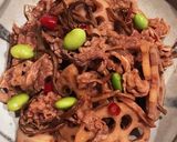 牛肉ぜんまい蓮根のぴり辛煮♪作り方4写真