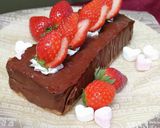 テリーヌ風チョコケーキ〜苺ソースがけ作り方13写真
