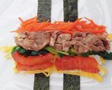 ダイエット中の恵方巻き。豆腐干キンパ作り方5写真