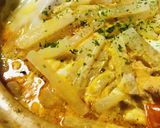 鍋の素●鶏肉と細切り大根のキムチ鍋作り方4写真