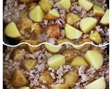 新じゃがとそぼろのにんにく塩バター煮作り方4写真