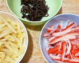 カニかま・細筍・キクラゲのマジな中華蕎麦作り方1写真