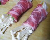 ポン酢で♪ジュワッと豚肉シソえのき巻き✿作り方2写真