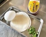 餃子の皮のとろとろたまごスープ作り方1写真