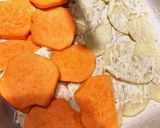 2色のポテト重ね焼☆クリームソース♪作り方6写真