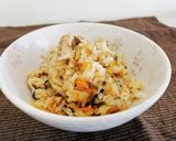 サバ缶と人参の炊き込みごはん作り方6写真