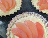 ピンクの⋯桃のアーモンドケーキ☆作り方5写真