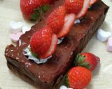 テリーヌ風チョコケーキ〜苺ソースがけ作り方14写真