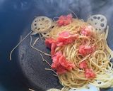 罪悪感なしのレンコンたっぷり明太子パスタ作り方3写真