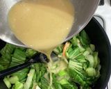 チンゲン菜のかき玉カニあんかけ作り方7写真