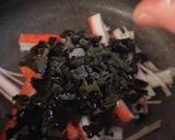 5分！わかめとカニカマの卵とじうどん作り方4写真