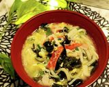 5分！わかめとカニカマの卵とじうどん作り方11写真