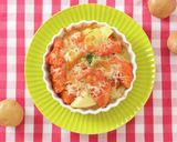 トマトチキンとごろごろポテトのチーズ焼き作り方5写真