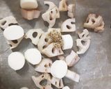 さける辛子蓮根 (辛子蓮根アレンジ)作り方4写真