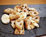 さける辛子蓮根 (辛子蓮根アレンジ)作り方5写真