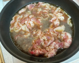 ＊節約＊豚こまと白菜の甘辛たまごとじ＊作り方1写真