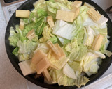 ＊節約＊豚こまと白菜の甘辛たまごとじ＊作り方2写真