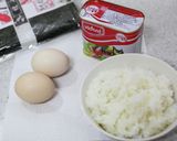 巻き巻きポーク玉子おにぎり作り方1写真