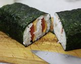 巻き巻きポーク玉子おにぎり作り方16写真