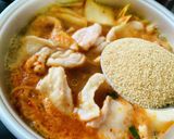 鶏皮・チゲ風【辛】ラーメン作り方5写真