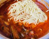 鶏皮・チゲ風【辛】ラーメン作り方8写真