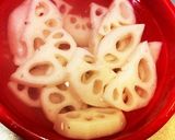 簡単　レンコン肉巻き作り方1写真