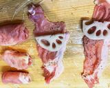 簡単　レンコン肉巻き作り方2写真