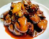 【中華弁当】残り物・やきとり缶・玉子の〜作り方1写真