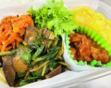 【中華弁当】残り物・やきとり缶・玉子の〜作り方9写真