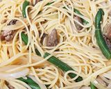 コスパ良し燻製牡蠣とインゲンの和風パスタ作り方4写真