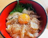 冷凍庫に眠っていたヒラメで丼作り方4写真