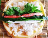 海外で恵方巻き☆おもてなし☆卵焼き太巻き作り方9写真