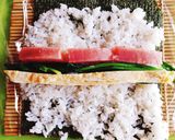 海外で恵方巻き☆おもてなし☆卵焼き太巻き作り方11写真