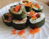 海外で恵方巻き☆おもてなし☆卵焼き太巻き作り方15写真