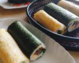 海外で恵方巻き☆おもてなし☆卵焼き太巻き作り方16写真