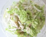 レンジで簡単【白菜とツナのマヨぽんサラダ作り方1写真