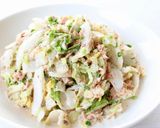 レンジで簡単【白菜とツナのマヨぽんサラダ作り方6写真