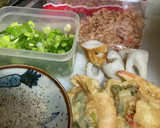 かんたんエビのかき揚げうどん作り方1写真