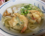 かんたんエビのかき揚げうどん作り方4写真