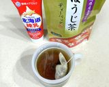 コンデンスミルク☆ほうじ茶作り方1写真