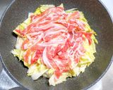 豚バラと白菜のあっさりフライパン蒸し作り方3写真