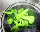 鶏ササミとブロッコリーの黒酢照焼き作り方1写真